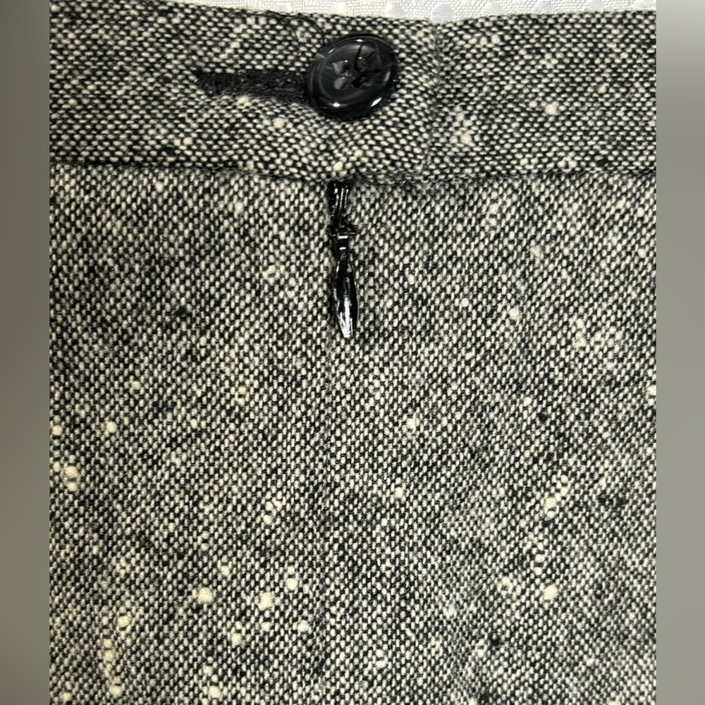 Pendleton 10 Gray Tweed Pattern Wool Midi Skirt - image 5